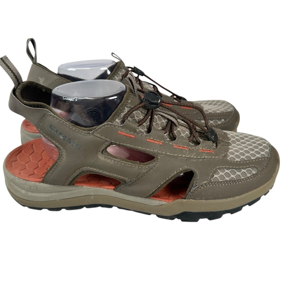 SIMMS Riprap Outdoor Sandals Hickory Brown Size 12 Water Fishing Hiking Comfort